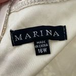 NWT Marina Taupe Lace‎ Metallic Shimmer Illusion A Photo 2