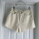 Zaful White Denim Shorts Photo 2