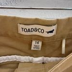 Toad Co Womens Cargo Skirt Medium Khaki Button Up Mini Size 14 Tan Photo 2
