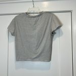 Lush Clothing Lush Black and White Crop knitted Front T-Shirt size small. Photo 9