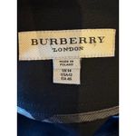 Burberry  Skirt Women 12 Black Leather Trim Straight Pencil‎ Designer Luxury Photo 6