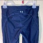 Under Armour heat gear leggings women size Medium navy blue full length Photo 3