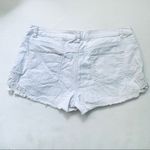 H&M Off White Cream Denim Jean Cut Off Shorts Size 6 Photo 2