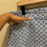 Old Navy High Rise Pixie Blue & White Geometric Print Women's Shorts Size 16 Photo 1