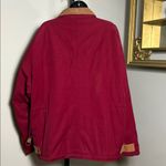 Free Country  Large Burgundy Barn Chore Coat Jacket Flannel Lining Photo 1