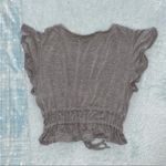 Urban Outfitters  Kimchi Gray Tie Top Photo 2