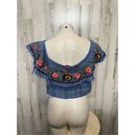 Red Carter Blue blouse off the shoulders Photo 2