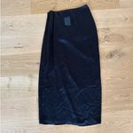 NBD - Gathered Thigh Slit Maxi Skirt in Black Photo 4