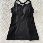 Cynthia Rowley Black Shimmer Active Tank Top Built-In Bra XS Photo 2