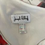 Joseph Ribkoff Floral Mesh Sheath Dress Watercolor Print Ruched Asymmetrical 12 Photo 7