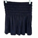 Wilfred Aritzia  Women's XS Blue Fit and Flare Ruched Mini Skirt Photo 6