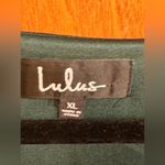 Lulus Green Long Sleeve Cold Arm Dress Size XL Photo 1