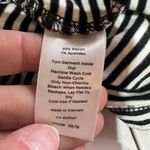 Talbots  Scoop Neck SS Stretch Striped Knit T-Shirt Black White‎ Size 2X 2XP Photo 6