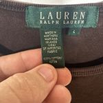 Ralph Lauren Lauren  Women' Size Large 100% Cotton Long Sleeve Solid Brown Blouse Photo 6