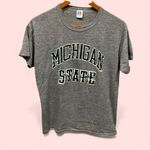 Russell Athletic Vintage 80’s  gym gray Michigan State broken in t-shirt soft Photo 0