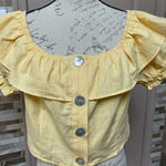 Topshop cotton linen crop top Sz 12 Photo 2