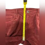 AG Adriano Goldschmied Women's 28 The Stevie Slim Straight Red Corduroy Photo 3