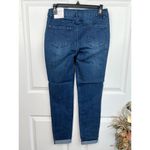 Workshop Republic Clothing WORKSHOP Republic Jeans Size 10 Dark Blue High Rise Cuffed Skinny Ankle Stretch Photo 2