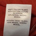 Lucky Brand  Burnt Orange 1/4 Button-Up High/Low Long Sleeve Shirt size M Photo 6