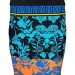 Plenty by Tracy Reese Skirt Womens 4 Black Blue Floral‎ Flowers Pencil Bloomcore Photo 0