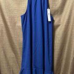 Trina Turk NWT  Women's Flounce Hem Dress Blue Size 8 Photo 1