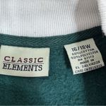 Classic Elements Vtg Embroidered Ugly Christmas Sweatshirt  Green‎ 16W 18W Photo 10