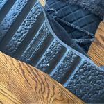 Marc Jacobs Black Quilted Suede Faux Fur Platform Wedge Tall Boots | Size 37 Photo 7