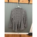 Torrid  Ladies  2 (2XL ) Black/White Ponte Fit And Flare Jacket Chevron Plus‎ Photo 2