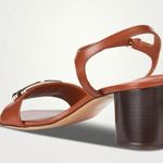 Salvatore Ferragamo Ferragamo Priscilla Gancini Leather Ankle Strap Sandals, NEW, Size 7.5 Photo 5