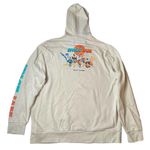 l*space Jam A New Legacy Graphic Hoodie Beige Stay Tuned Adult Sweatshirt Sz XXL Photo 5