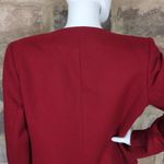 Orvis Vintage Blazer Wool Red Open Front Women's Size 8P Classic Work Wear Photo 6
