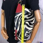 Dooney & Bourke Vintage DOONEY BOURKE Black & White Leather Zebra Stripe Shoulder Bag Photo 9