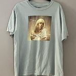 Billie Eilish  Baby Blue Happier Than Ever Graphic Band Concert Short Sleeve Tee Photo 0