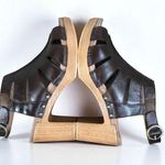 Dansko Demetra Heeled Open Toe Leather Sandal W's Sz 41 Brown Western City Chic Photo 9