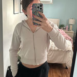 Better Together cream zip up hoodie Tan Photo 0