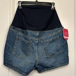 Isabel Maternity  Ingrid 4" Inseam Crossover Panel Denim Shorts Size 12 NWT #7059 Photo 3