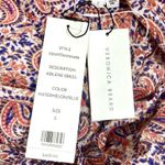 Veronica Beard Paisley Midi Abilene Summer Dress Flowy Watermelon Blue S NWT Photo 6