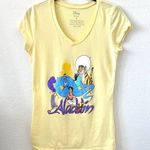 Disney Aladdin Graphic Character V-Neck Tee Juniors Medium Photo 0