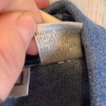 Dress Barn Vintage  Embroidered Appliqué Button zip Denim Shirt XL Photo 4