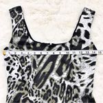 JAY GODFREY Leopard Print Satin Mini Dress Sleeveless Black White Size 0 New‎ Photo 9