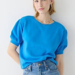 J.Crew ‎ Terry puff-sleeve sweatshirt Photo 0
