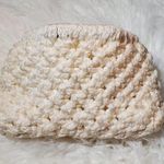 Vintage Cream Crocheted Clutch Handbag Purse Photo 1