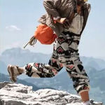 *NEW* Free Peopple Hit The Slopes Printed Salopette Black Size M Photo 0