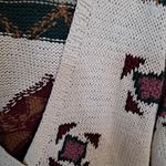 Outback Red  Cardigan with Aztec Design‎ Sweater  Size Small Photo 1