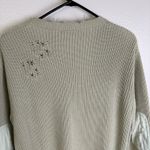 SER.O.YA Devlin Sweater Womens Small Sage Pullover Distressed Pullover Grunge * Green Photo 9