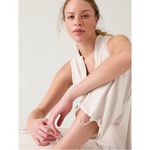 Athleta New 4 Brooklyn Utility Jumpsuit Abalone White Size 4 Photo 4