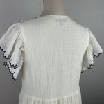 Who What Wear Women's Beige Tier Mini Dress Pullover Ruffle Sleeve XS Photo 1