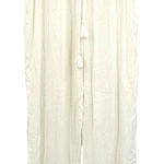 Japna Goa Size Large Pants Cream Lightweight Beachwear Breezy Vacation Summer‎ NWT Photo 0