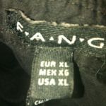 FANG XL Black White Silver Button Down Shirt Top Size M Photo 1