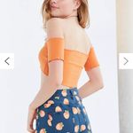 Urban Outfitters BDG Denim  SoldOut Super High Waisted Shorts button fly Orange Photo 4